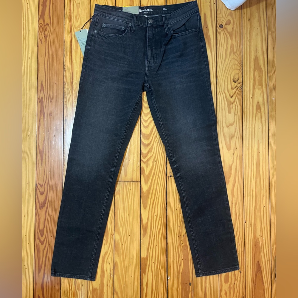 NWT Goodfellow & CO Total Flex Slim Black Jeans Size 32 - Picture 2 of 10